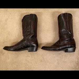 Men’s full ostrich boots by Lucchese size 13D